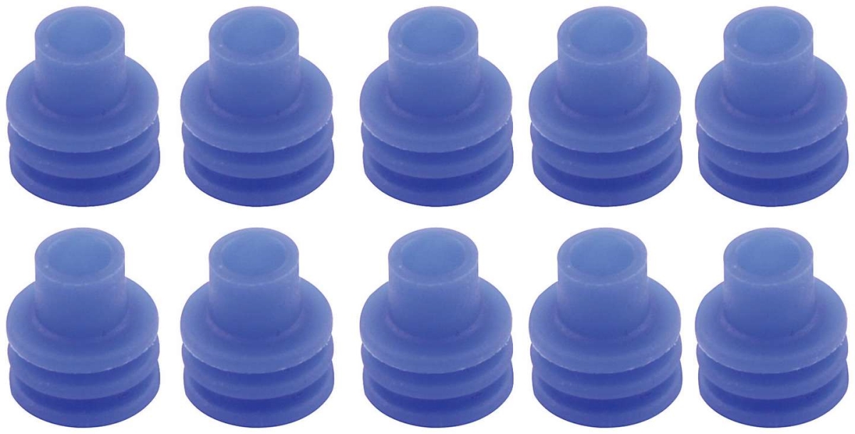 Weather Pack Connector 12 Gauge Seals, Blue - Pack of 10