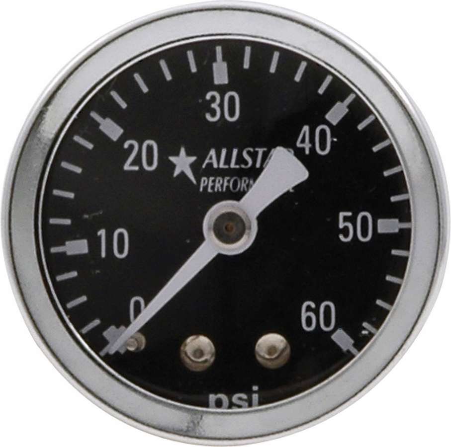 Picture of Allstar Performance ALL80214 1.5 in. Dia. 0-60 PSI Dry Type Pressure Gauge