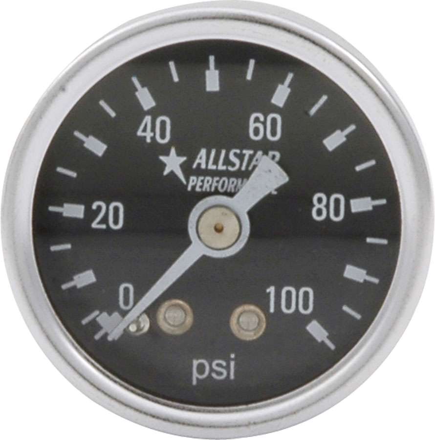 Picture of Allstar Performance ALL80216 1.5 in. Dia. 0-100 PSI Dry Type Pressure Gauge