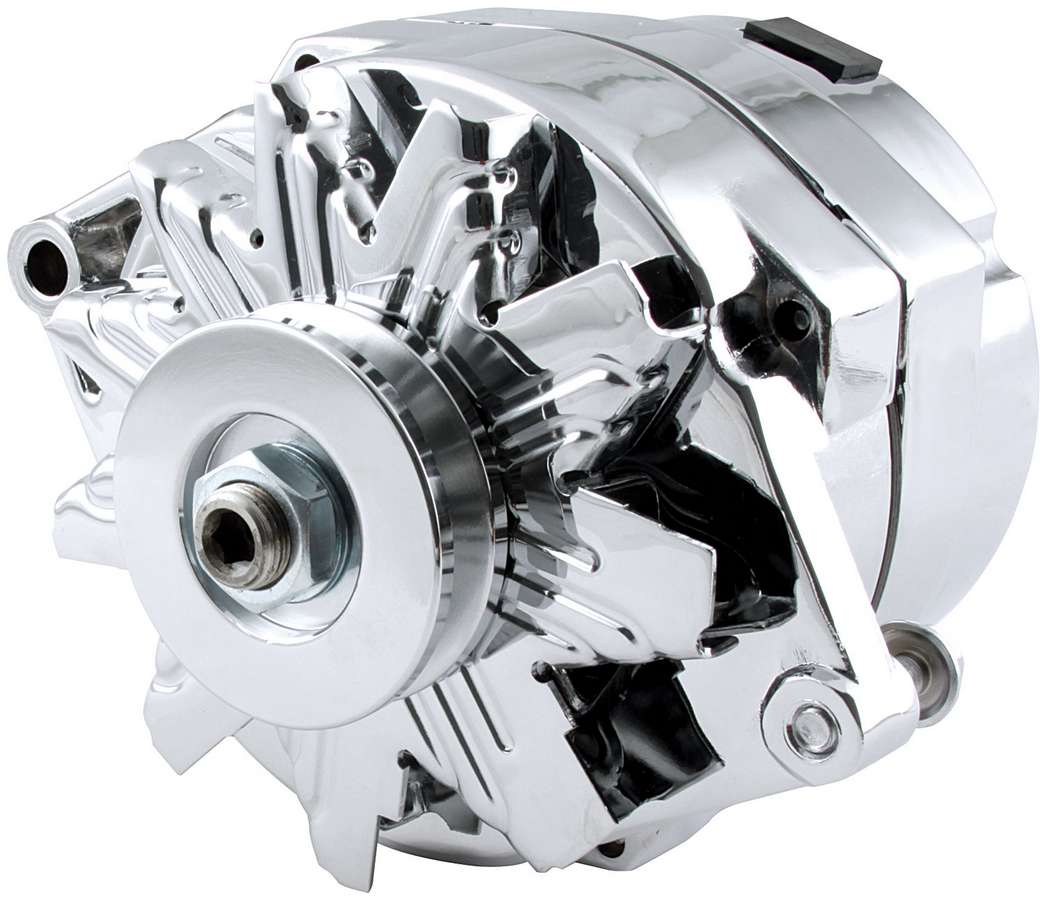 100 amp Single Wire Chrome Alternator for GM