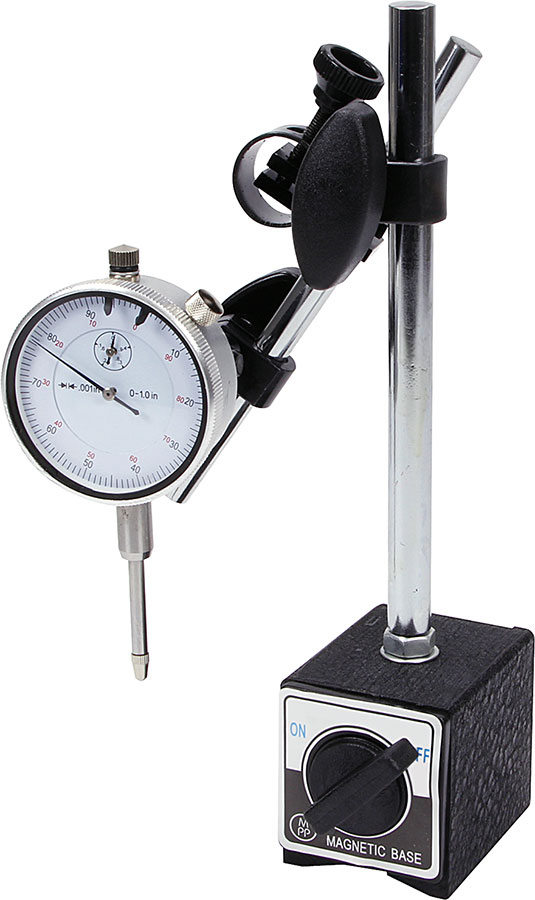 Dial Indicator Gauge with Magnetic Base Black One Size