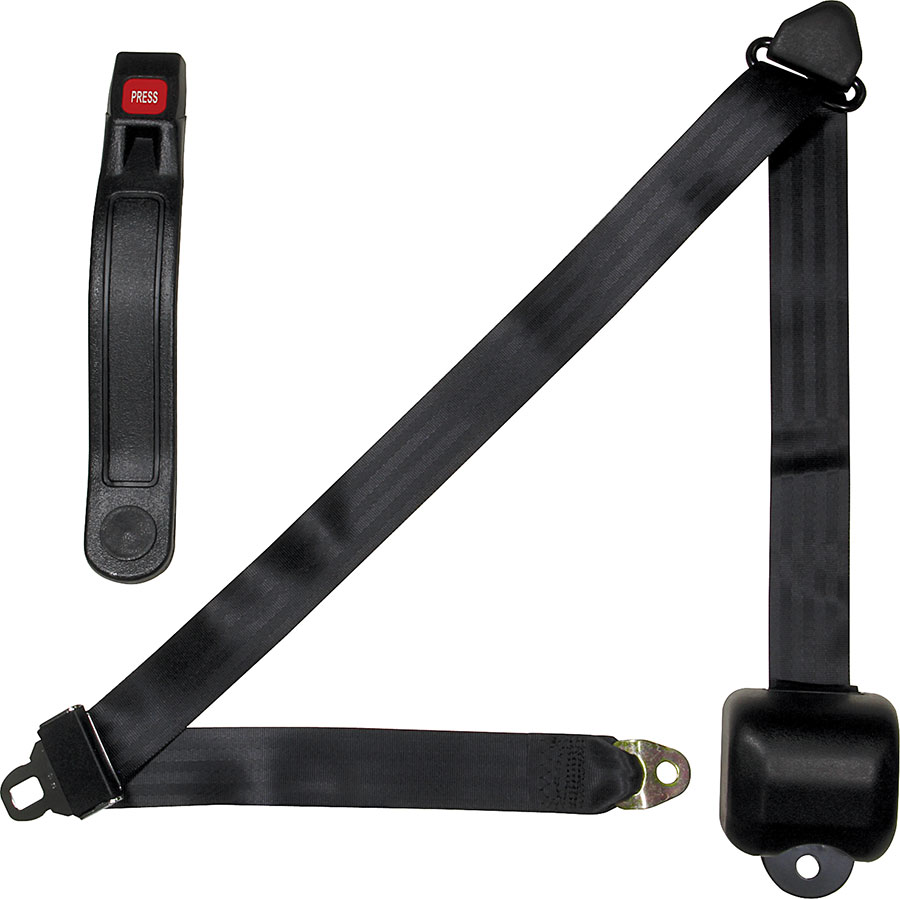 Picture of Allstar Performance ALL98115 3-Point Retractable Seat Belt, Black