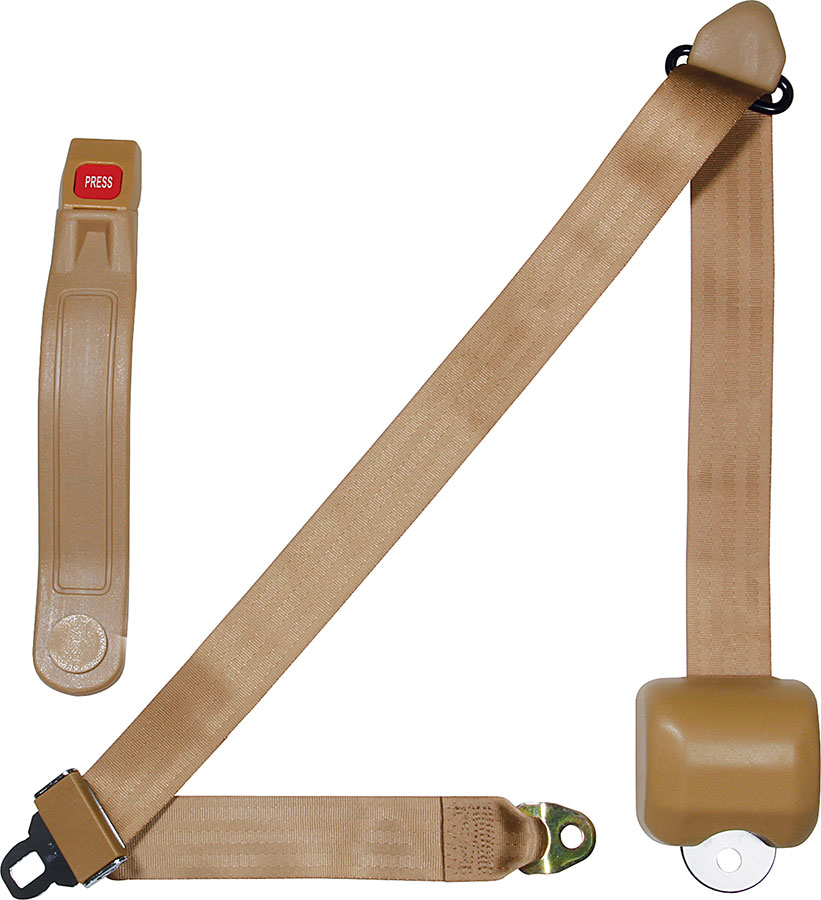 Picture of Allstar Performance ALL98118 3-Point Retractable Seat Belt, Tan