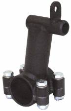 2355 1.5 in. Clamp-On Shock Mount, Chromoly Black Powder Coat
