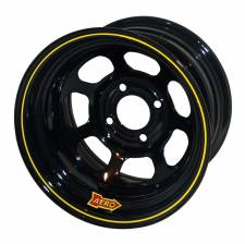 30-174230 13 x 7 in. 30 Series Roll Formed Wheel, Black - 3 in. Offset