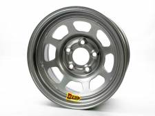 50-084540 15 x 8 in. 50 Series Rolled Wheel, Silver - 5 x 4.5 in. Bolt Circle