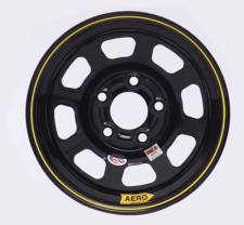 52-184520 15 x 8 in. 52 Series IMCA Rolled Wheel, Black - 5 x 4.5 in. Bolt Circle