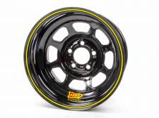 56-185030 15 x 8 in. 56 Series Extreme Bead Spun Racing Wheel, Black - 5 x 5 in. Bolt Circle