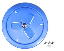 10180 Quick Release Fastener Vented Wheel Cover - Light Blue