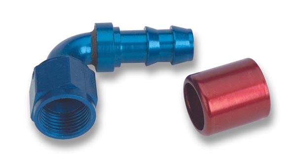 709167ERL 90 deg Super Stock -6 AN Hose End