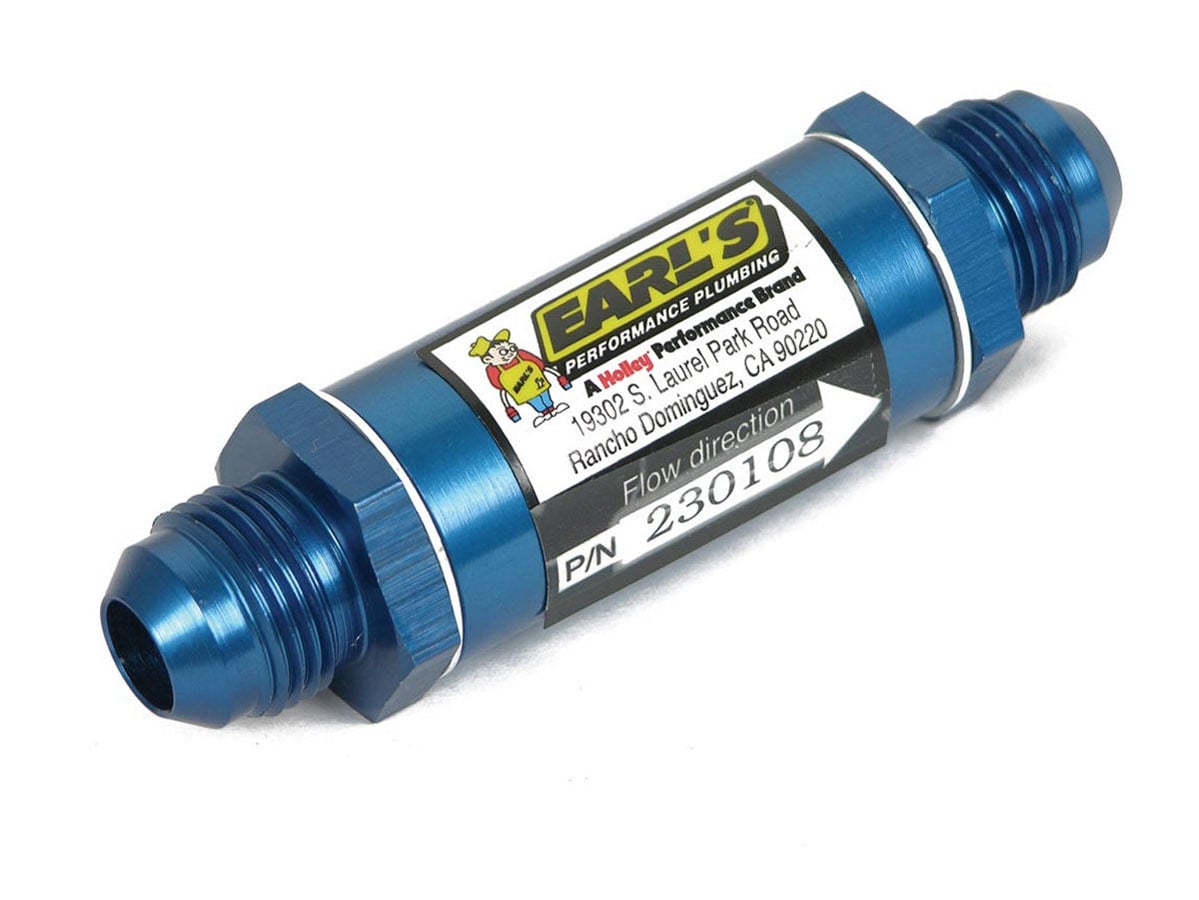 230108ERL In-Line Fuel Filter, -08 AN Male