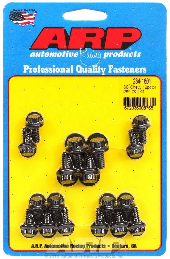 234-1801 12-Point Oil Pan Bolt Kit for Small Block Chevy