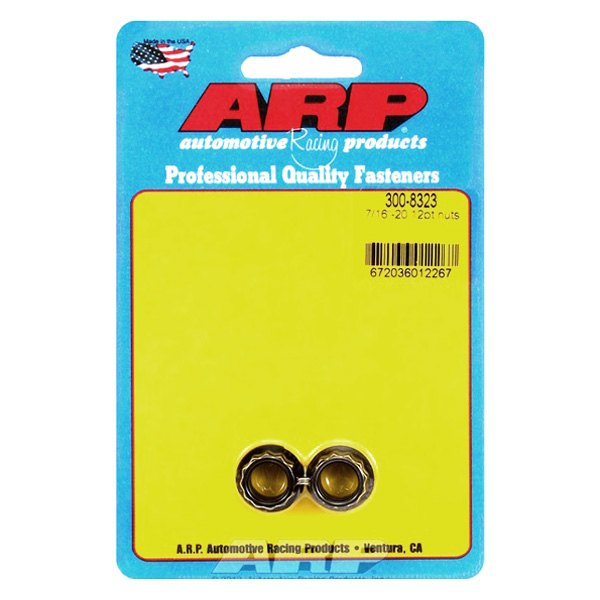 300-8323 0.43-20 in. 12 Point Black Oxide Steel Nut