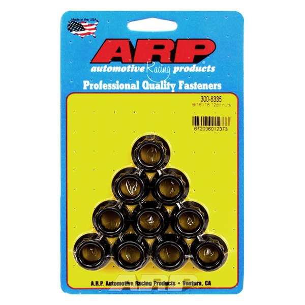 300-8335 0.56-18 in. 12 Point Black Oxide Steel Nut