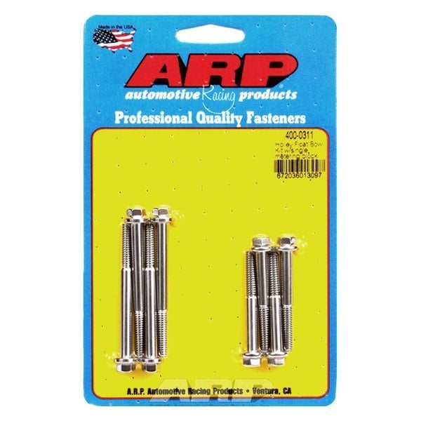 400-0311 Holley Carburetor Float Bowl Bolt Kit - Stainless Steel