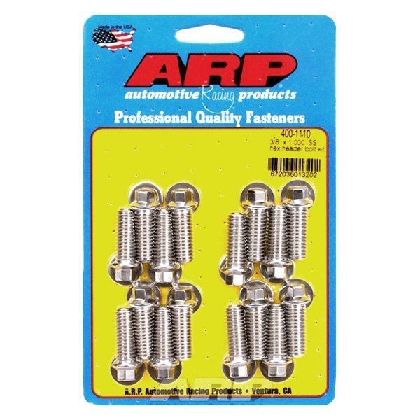 Picture of ARP 400-1110 0.37 x 1 in. Stainless Steel Header Bolt Kit - Pack of 16