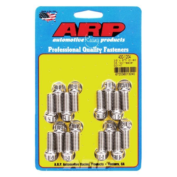 Picture of ARP 400-1204 0.37 x 0.87 in. Stainless Steel Header Bolt Kit for Big Block Chevy - Pack of 16