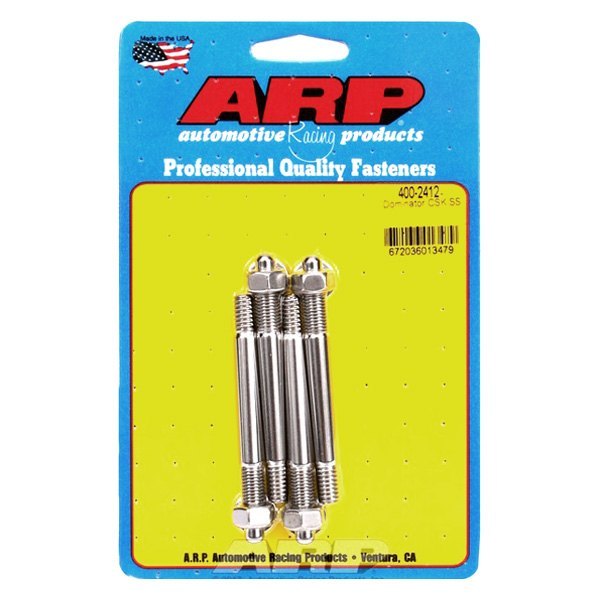 400-2412 0.31 x 3.2 in. OAL Stainless Steel Carburetor Stud Kit