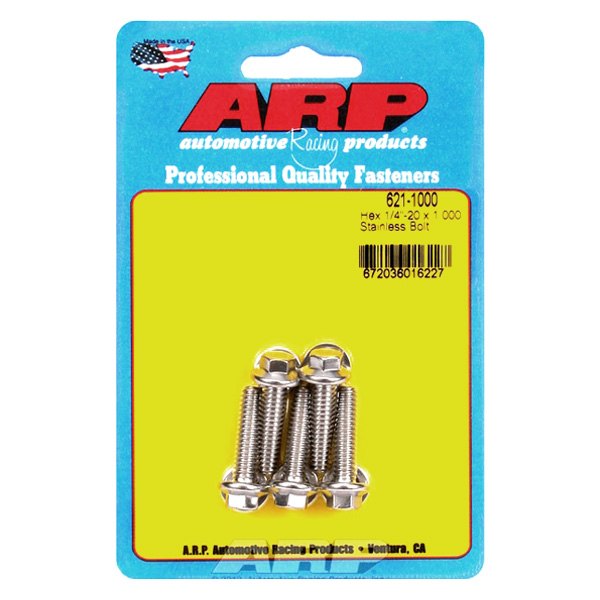621-1000 0.25-20 x 1 in. Stainless Steel 6 Point Bolt Kit - Set of 5