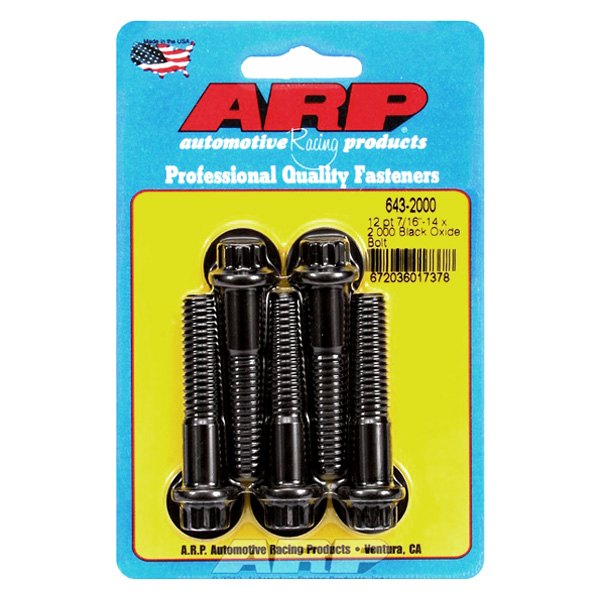 643-2000 0.43-14 x 2 in. 12 Point Bolt Kit - Set of 5