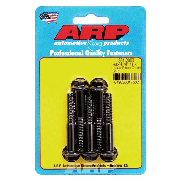 651-2000 0.31-18 x 2 in. 6 Point Bolt Kit - Set of 5, 5PK
