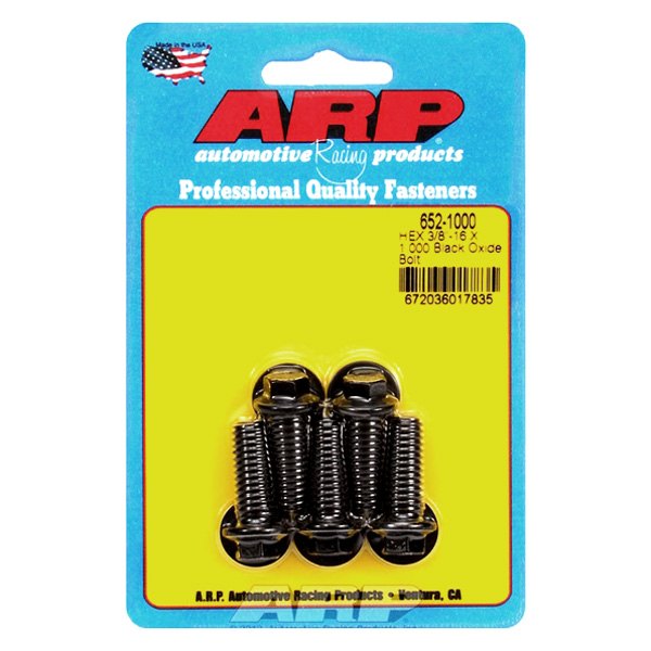 652-1000 0.37-16 x 1 in. 6 Point Bolt Kit - Set of 5, 5PK