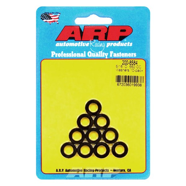 200-8584 0.31 x 0.55 in. Black Washers - Pack of 10