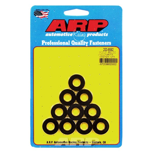 200-8592 10 mm x 0.85 in. Black Washers - Pack of 10