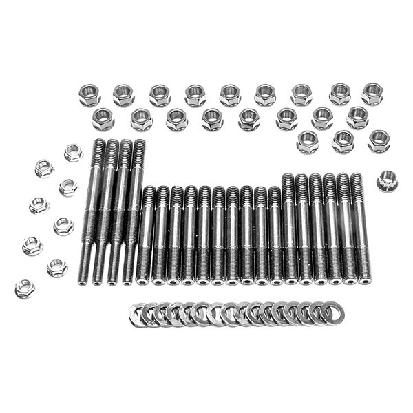 235-5702 4-Bolt Black Main Stud Kit with Windage Tray for Chevy Big Block
