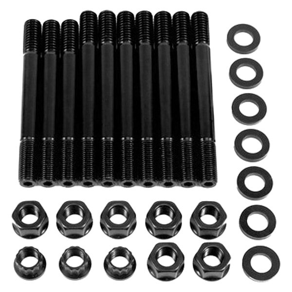 154-5410 2-Bolt Black Main Stud Kit for Small Block Ford