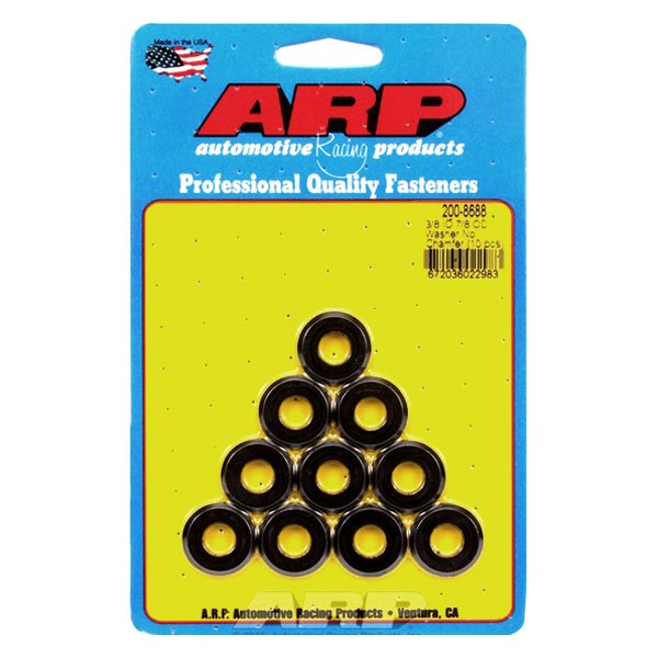 200-8688 0.37 x 0.87 in. Black Washers - Pack of 10