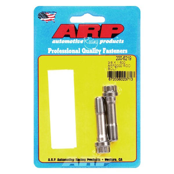 200-6219 0.37 in. Replacement Steel Rod Bolt Kit - Pack of 2