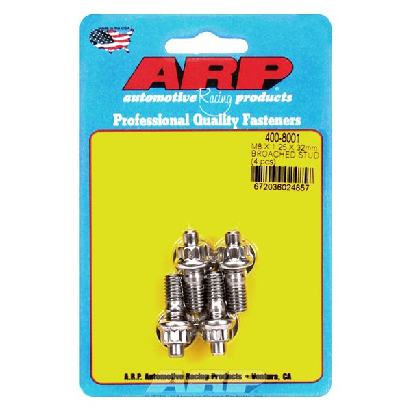 400-8001 M8 x 1.25 in. x 32 mm Stainless Steel Stud Kit - 4 Piece