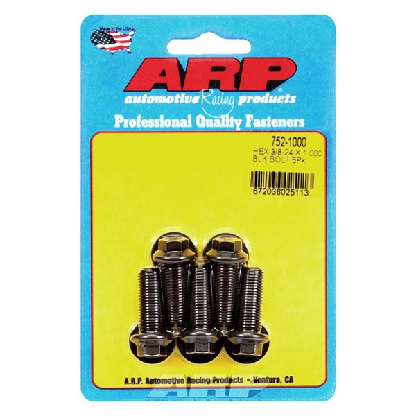 752-1000 0.37-24 x 1 in. 6 Point Bolt Kit - Set of 5