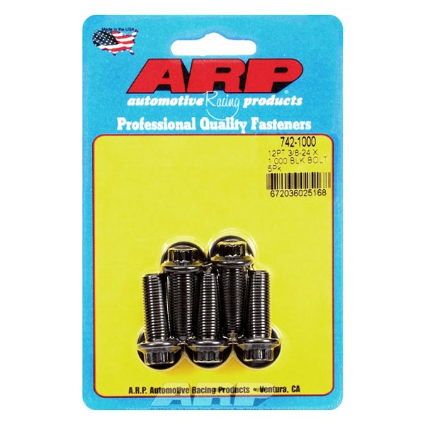 742-1000 0.37-24 x 1 in. 12 Point Bolt Kit - Set of 5