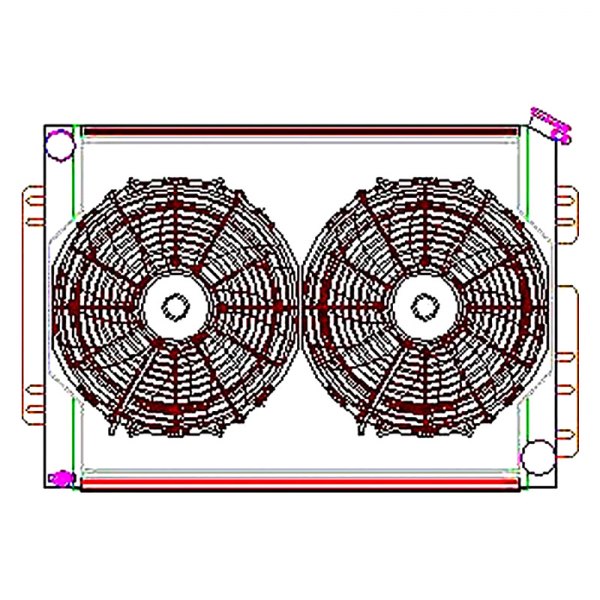Griffin CU-00009 Radiator Combo Unit without Transmission Cooler for GM A & F Body
