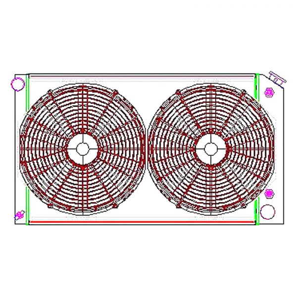 CU-70008 Radiator Combo Unit for GM A & G Body