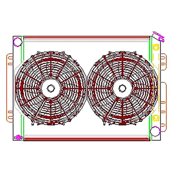 CU-70009 Radiator Combo Unit for GM A & F Body
