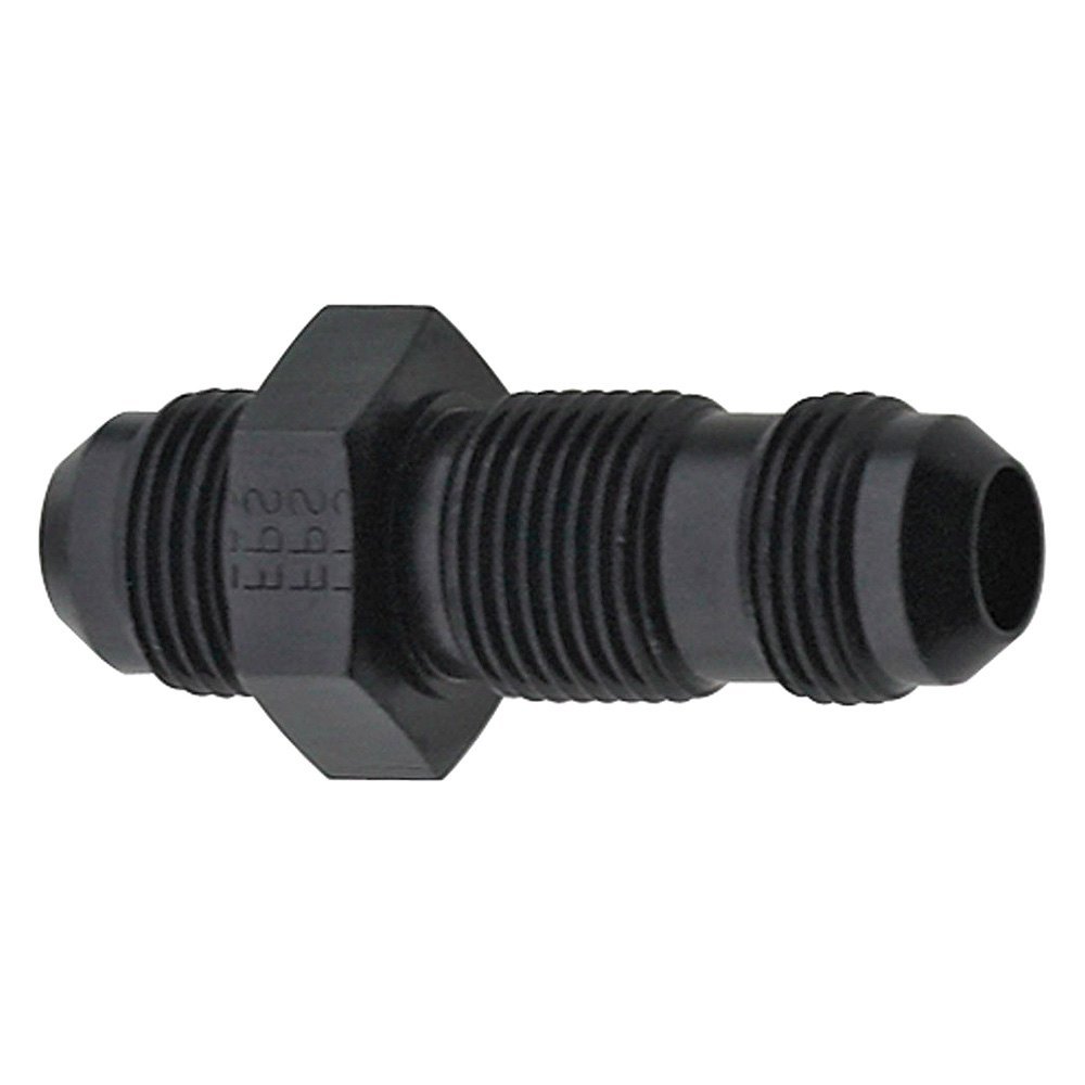 Picture of Fragola 483208-BL -8 AN Straight Bulkhead Fitting - Black