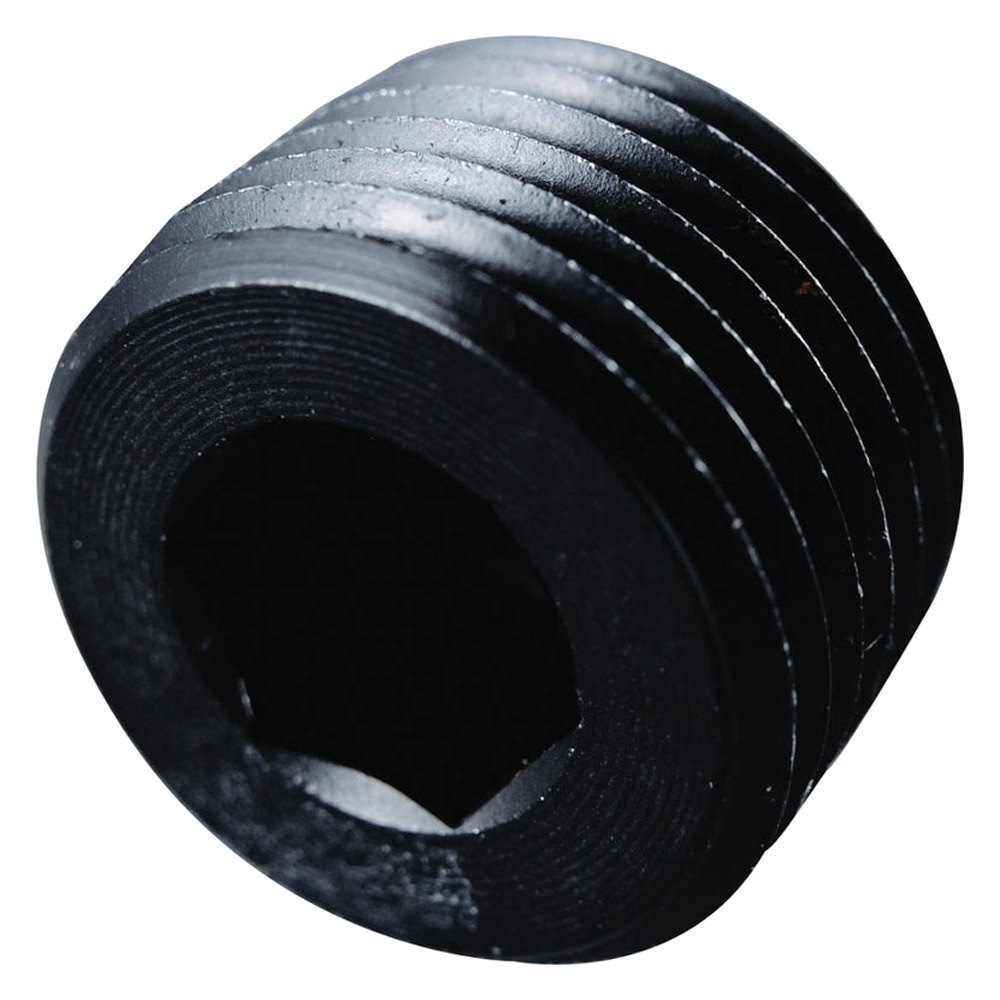 493205-BL 0.5 in. MPT Allen Pipe Plug - Black