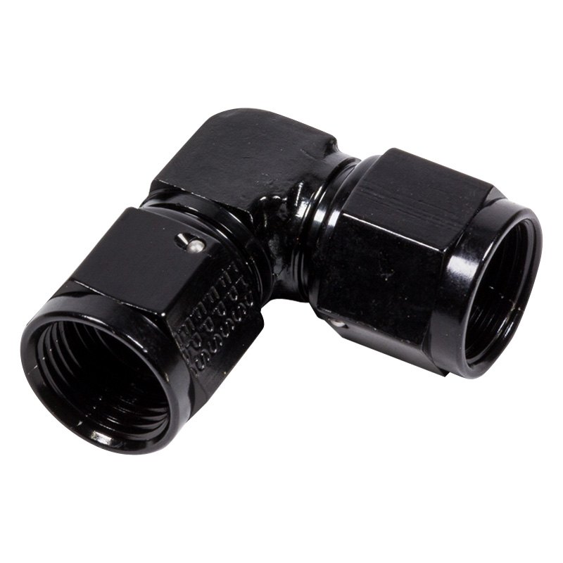496308-BL -8 AN x 90 deg Female Coupler Adapter Fitting