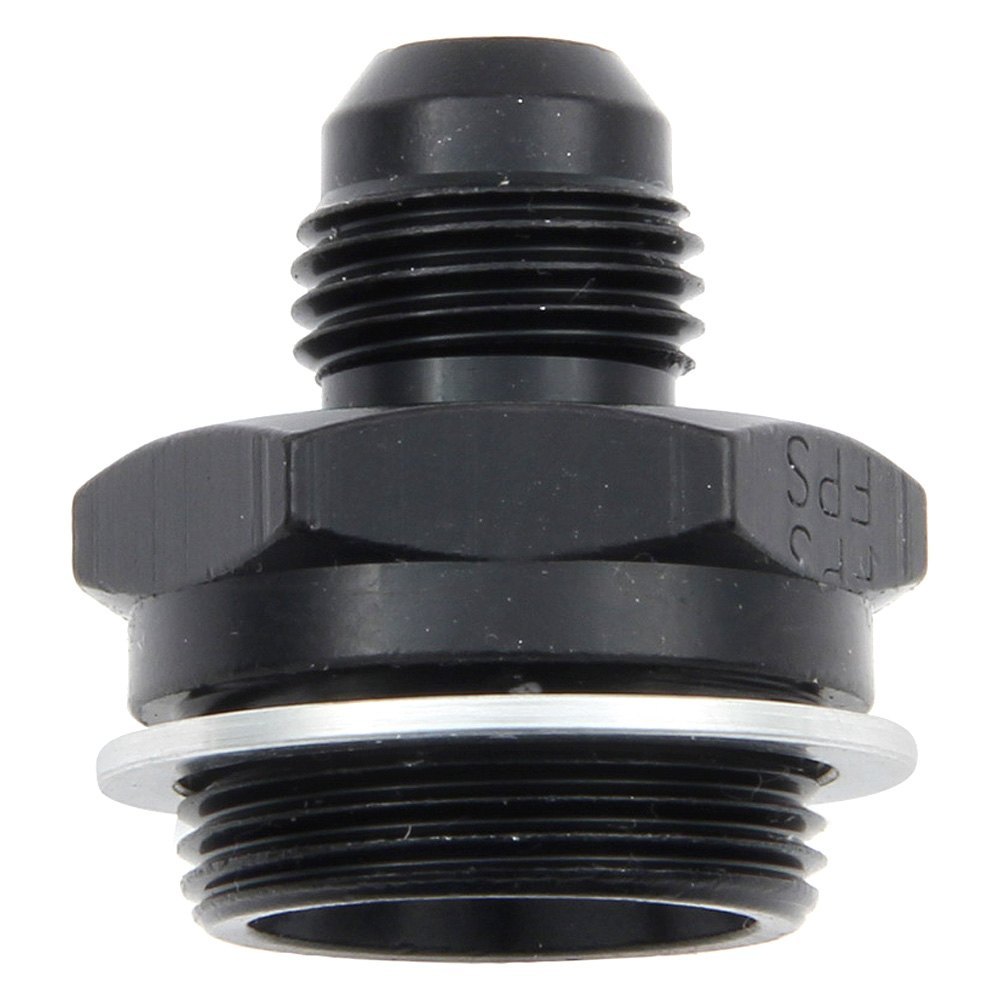 Picture of Fragola 491952-BL -6 AN x 0.87-20 in. Dual Feed Male Adapter Fitting - Black