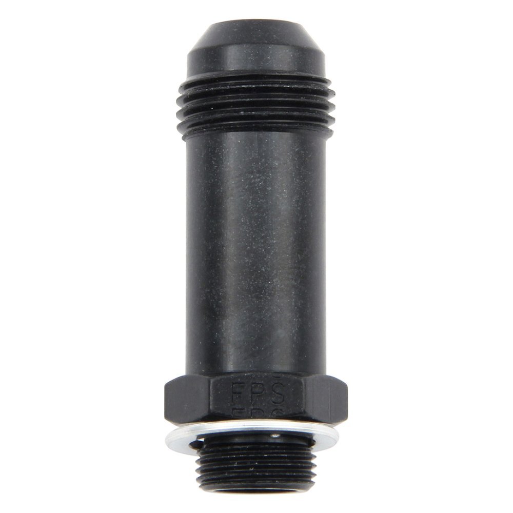 491966-BL -8 AN x 0.56-24 in. Holley Adapter Fitting - Black