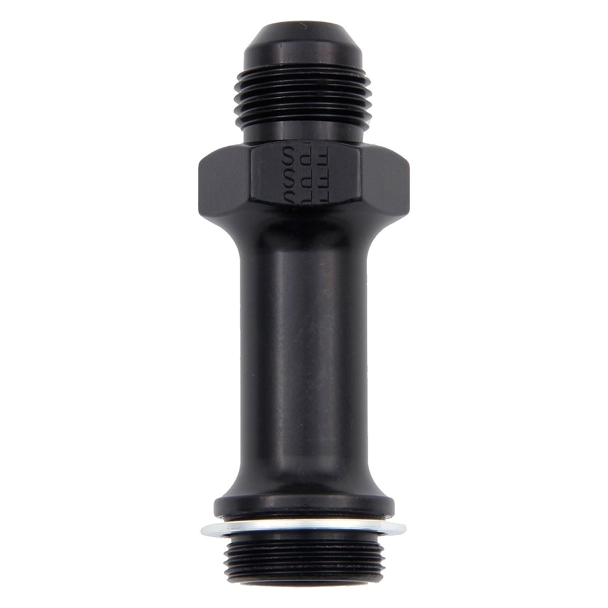 Picture of Fragola 491976-BL -8 AN x 0.87 -20 in. Carburetor Adapter Fitting - Black Anodize