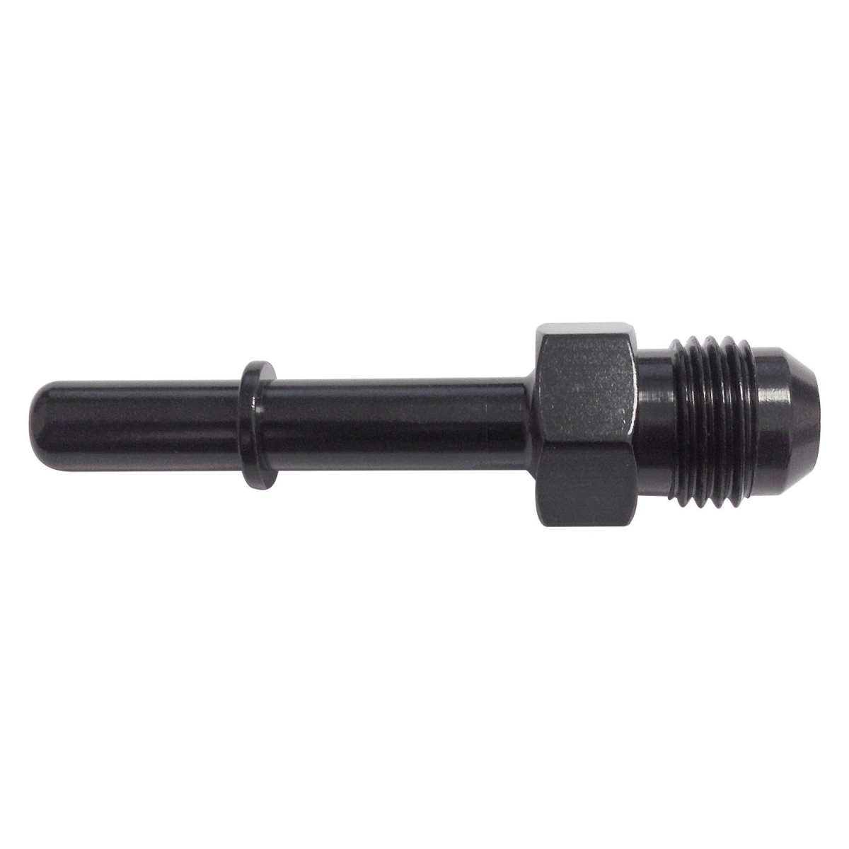 491994-BL -6 AN x 0.37 in. EFI Fuel Adapter Fitting - Black