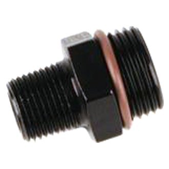 494002-BL -10 AN ORB x 0.5 in. MPT Adapter Fitting - Black