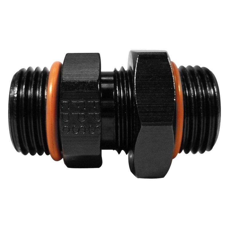 494111-BL -12 AN x -12 AN ORB Adapter Fitting - Black