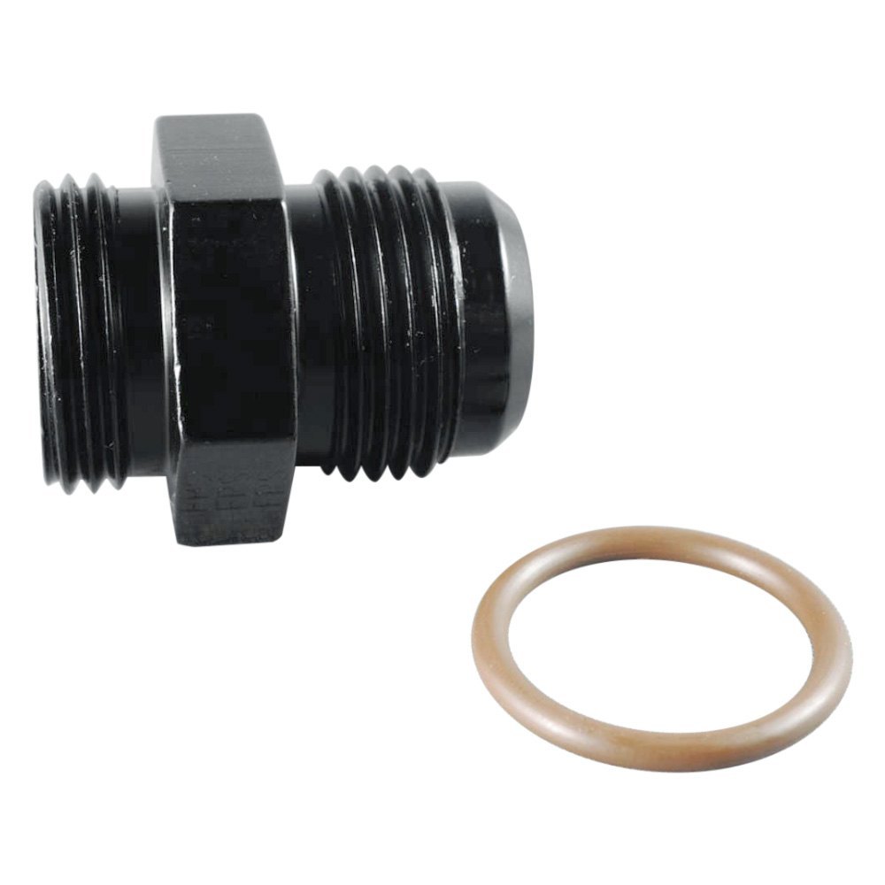 495122-BL -12 to -8 AN x 0.75-16 in. Radius O-Ring Fitting - Black