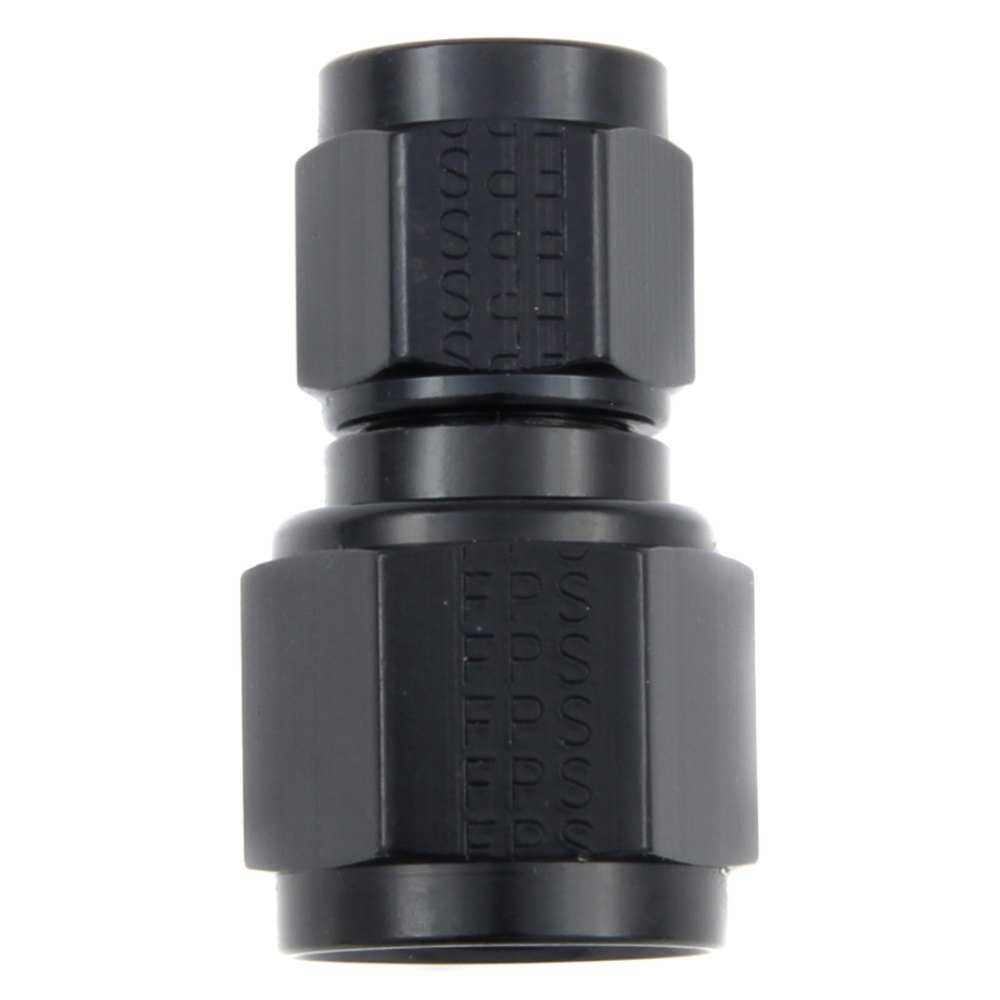 496109-BL -8 AN x -10 AN Female Swivel Connector Adapter Fitting - Black