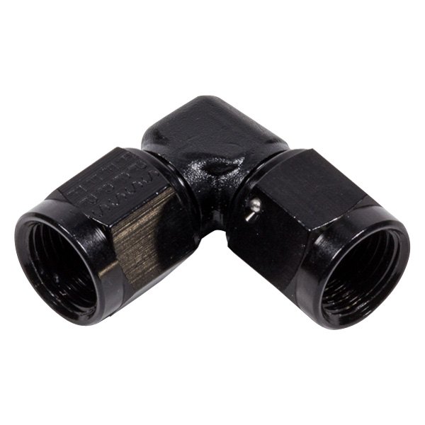 496306-BL -6 AN x 90 deg Female Coupler Adapter Fitting